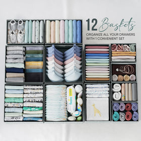 NEATERIZE large bins store bulky outfits or blankets neatly.