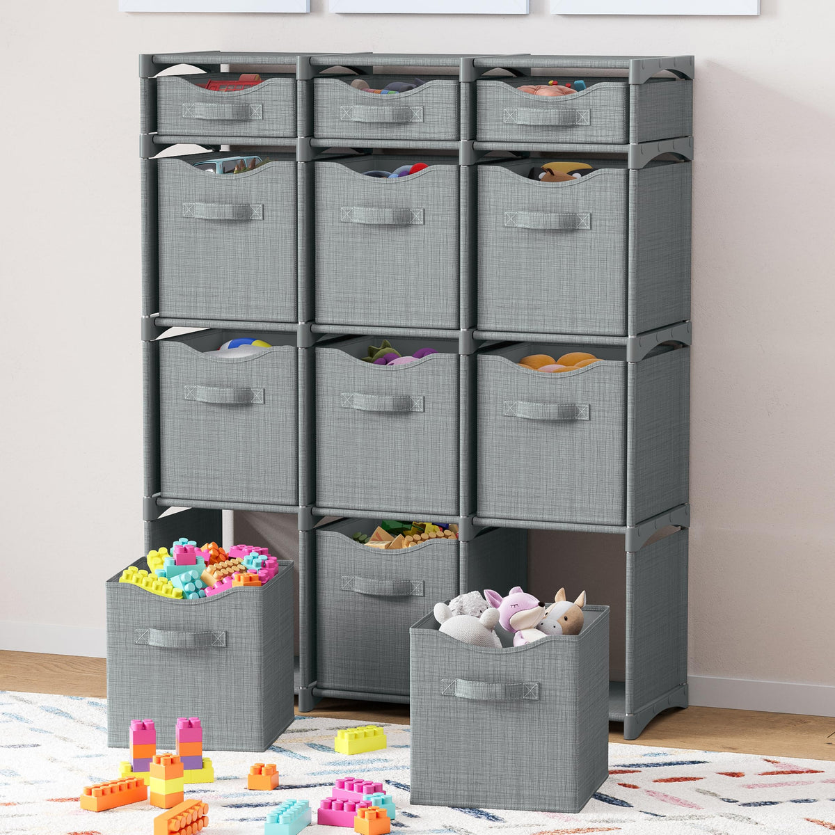 NEATERIZE large storage cubes offer durable bins for everyday wardrobe and toy storage