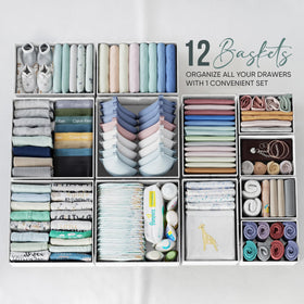 NEATERIZE sock and underwear organizer drawer simplifies daily dressing