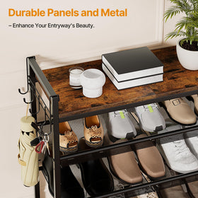 neatevday engineered wood and metal frame offer durable support.