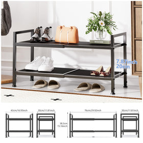 Neatevday mesh shelves securely support high heels to prevent slip or tilt.