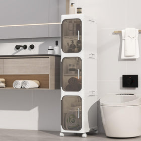 Neathub slim cabinet front view showcases space-saving design for small baths.