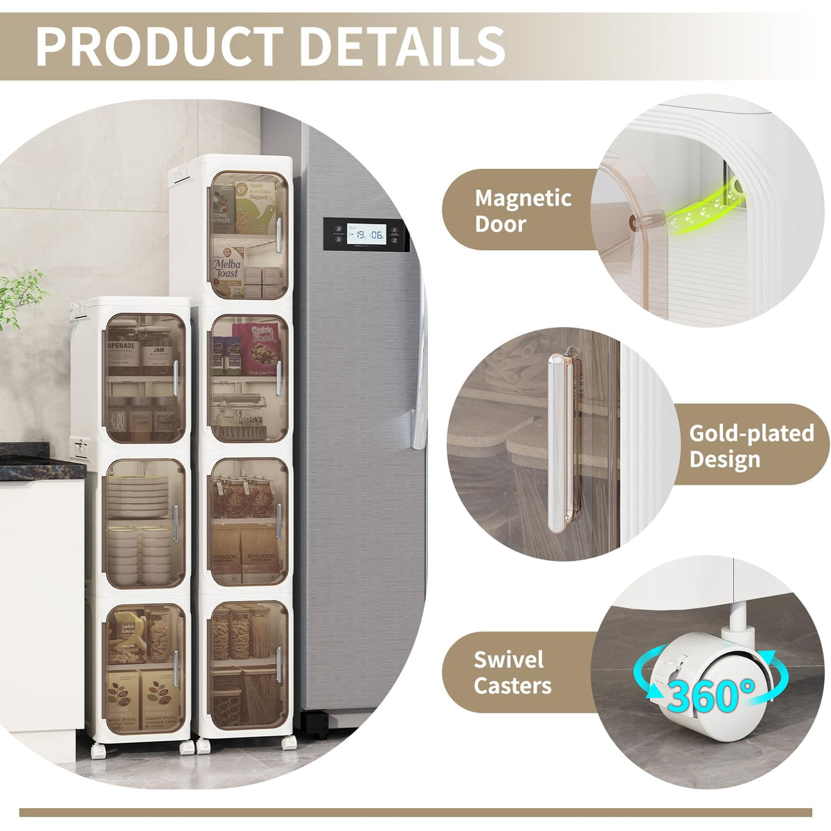 Neathub three-tier design with adjustable shelves.