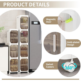 Neathub three-tier design with adjustable shelves.