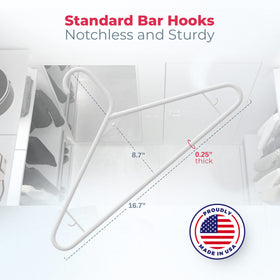 Neaties hanger with strap hooks for lingerie, keeps garments neat and secure