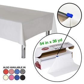 Neatiffy slide cutter on the roll lets you tailor length to tables.