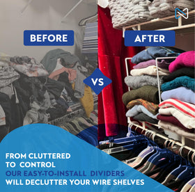 Neatly Made triple-crossbar technology boosts stability on every shelf.