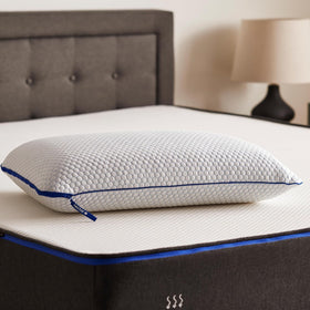 Nectar Tri-Comfort cooling king pillow cover closeup for breathable, cooling comfort.