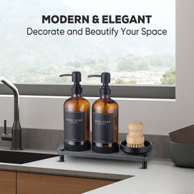 NEECZS waterproof labels organize bottles with a clean, minimalist look.