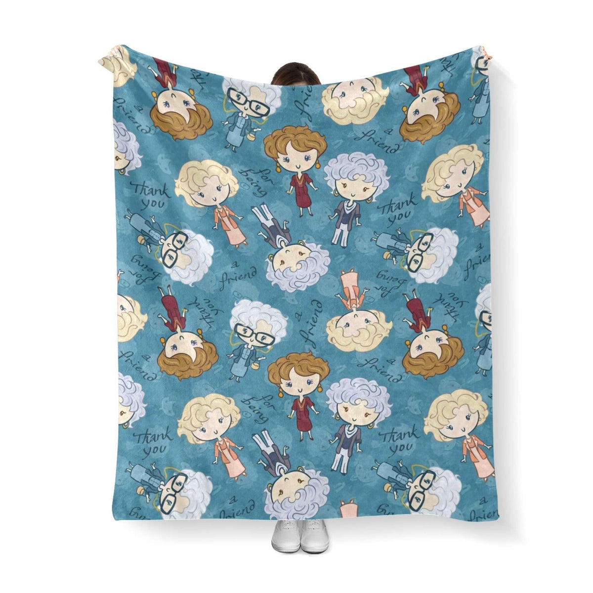 Neeparper Golden Girls blanket on a cosy couch for relaxed evenings