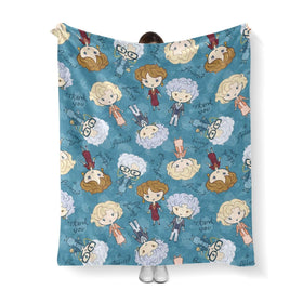 Neeparper Golden Girls blanket on a cosy couch for relaxed evenings
