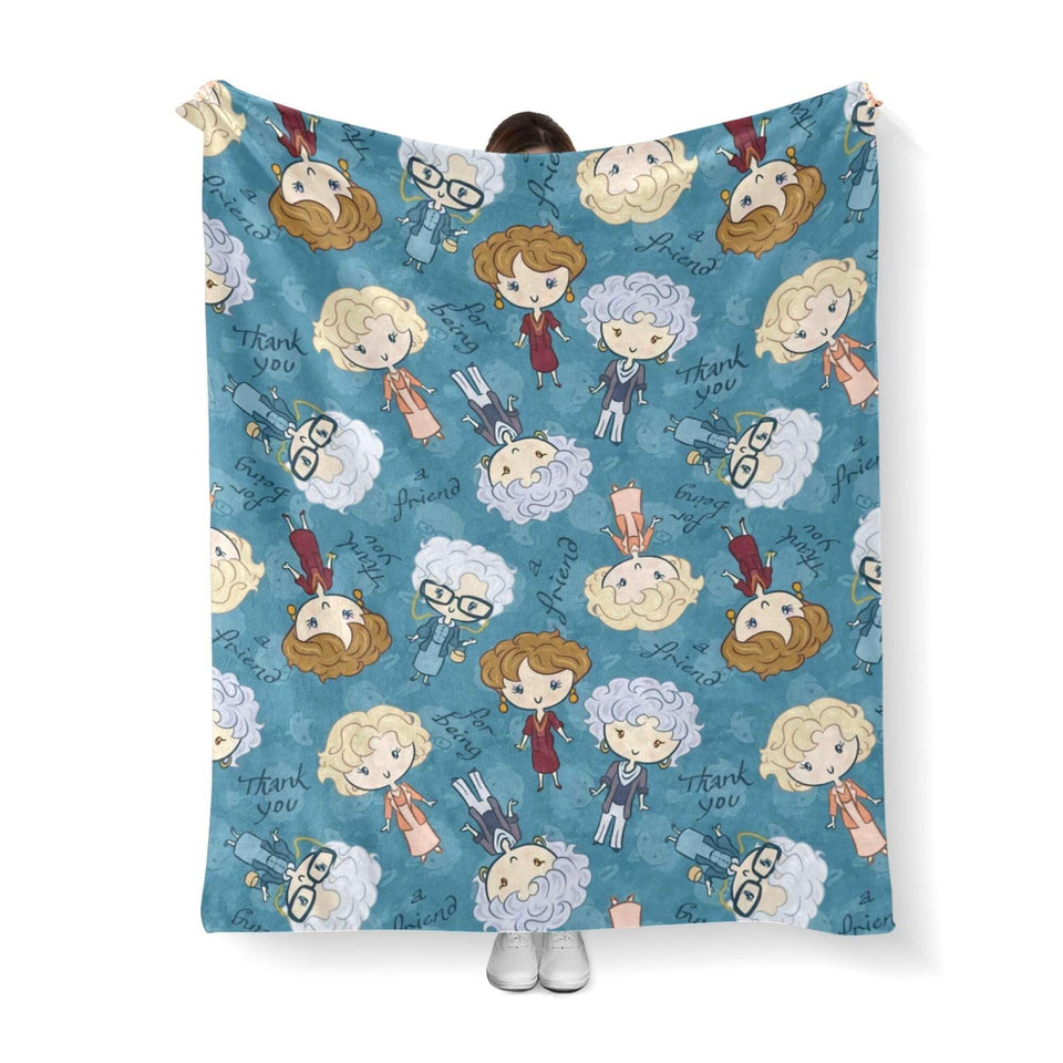 Neeparper Golden Girls blanket on a cosy couch for relaxed evenings