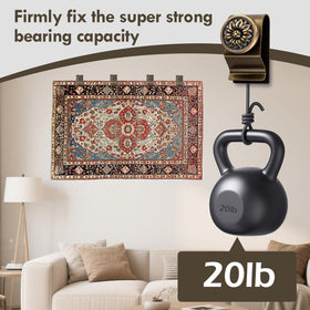 neezim multi-style tapestry hangers bronze blend with decor.