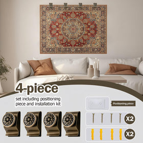 neezim tapestry hangers stainless steel kit provides strong, stable wall mounting.