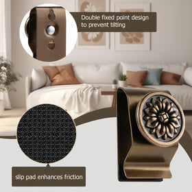 neezim wall-display quilt-hanger installation shows a quick three-step setup.