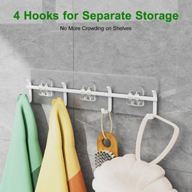 Nefeiya hooks for loofahs keep bath clutter to a minimum
