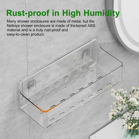 Nefeiya shampoo and conditioner baskets fit large bottles securely