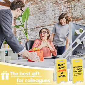 NefosLeuki fade-resistant desk sign stays vibrant with daily use.