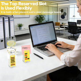 NefosLeuki stress-relief desk sign playful motivation for stressful days.