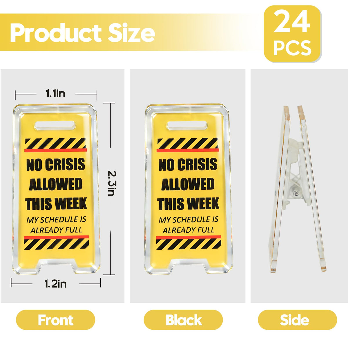 NefosLeuki witty slogan desk sign brightens workspace and morale.
