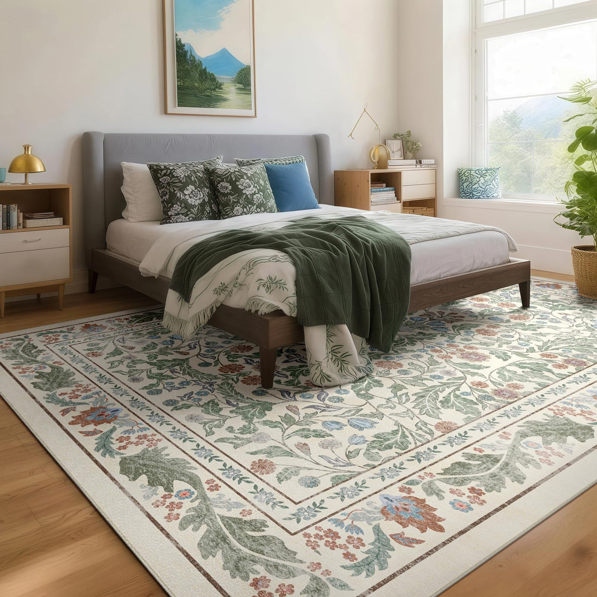 NEIGELUO machine-washable rug stays fresh with easy cleaning.