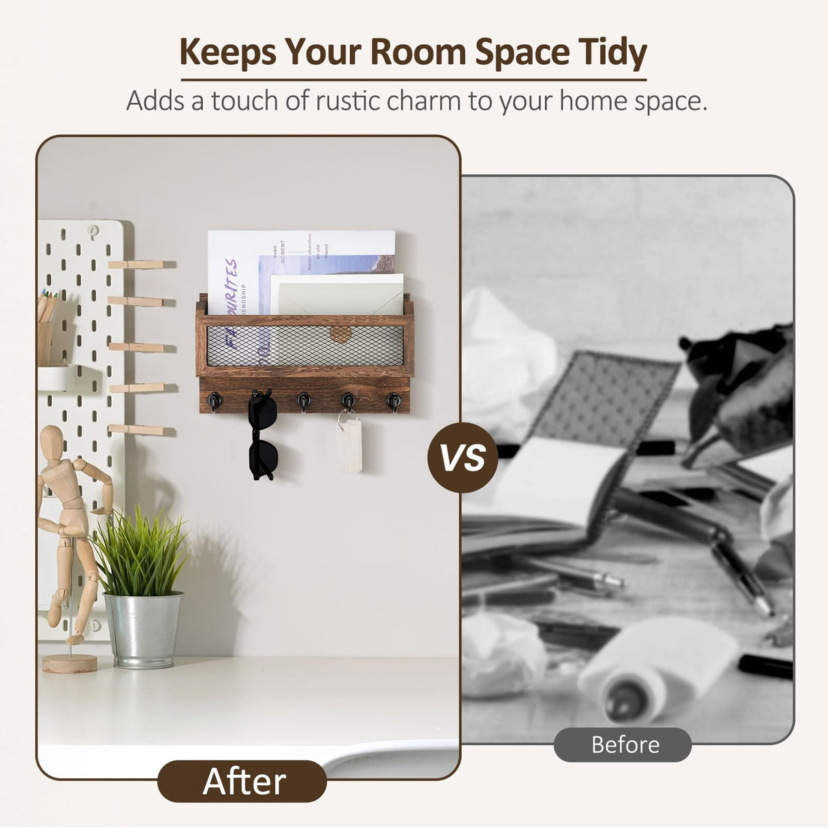 Nekon five-key hooks keep keys secure and easy to grab