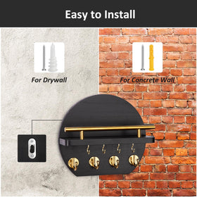 Nekon key holder eight hooks for daily essentials near the door.