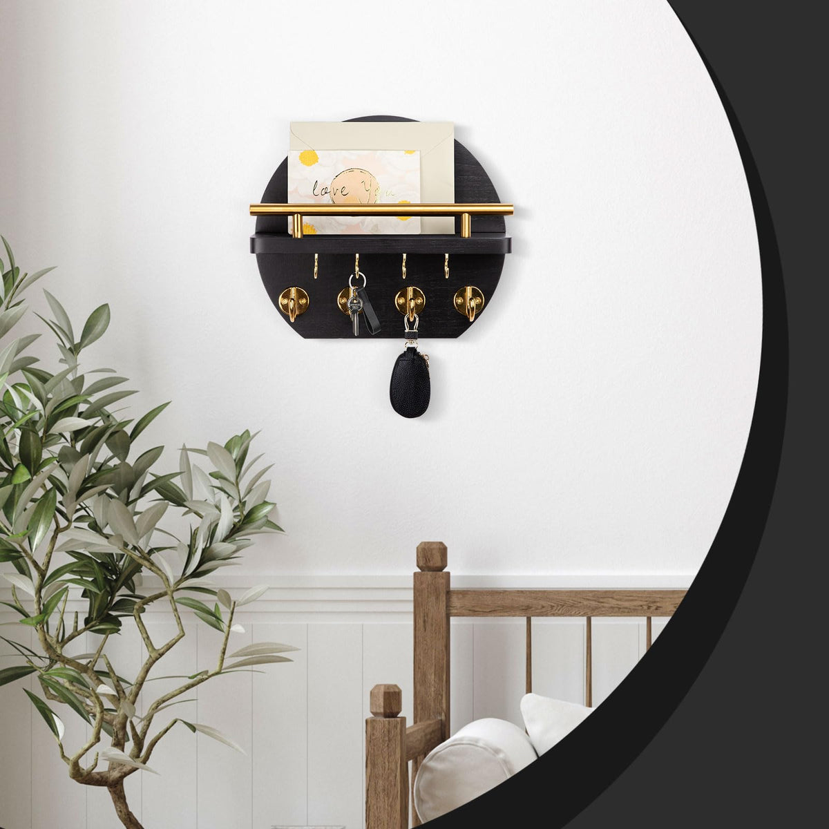 Nekon sturdy mounting hardware included for secure wall installation.