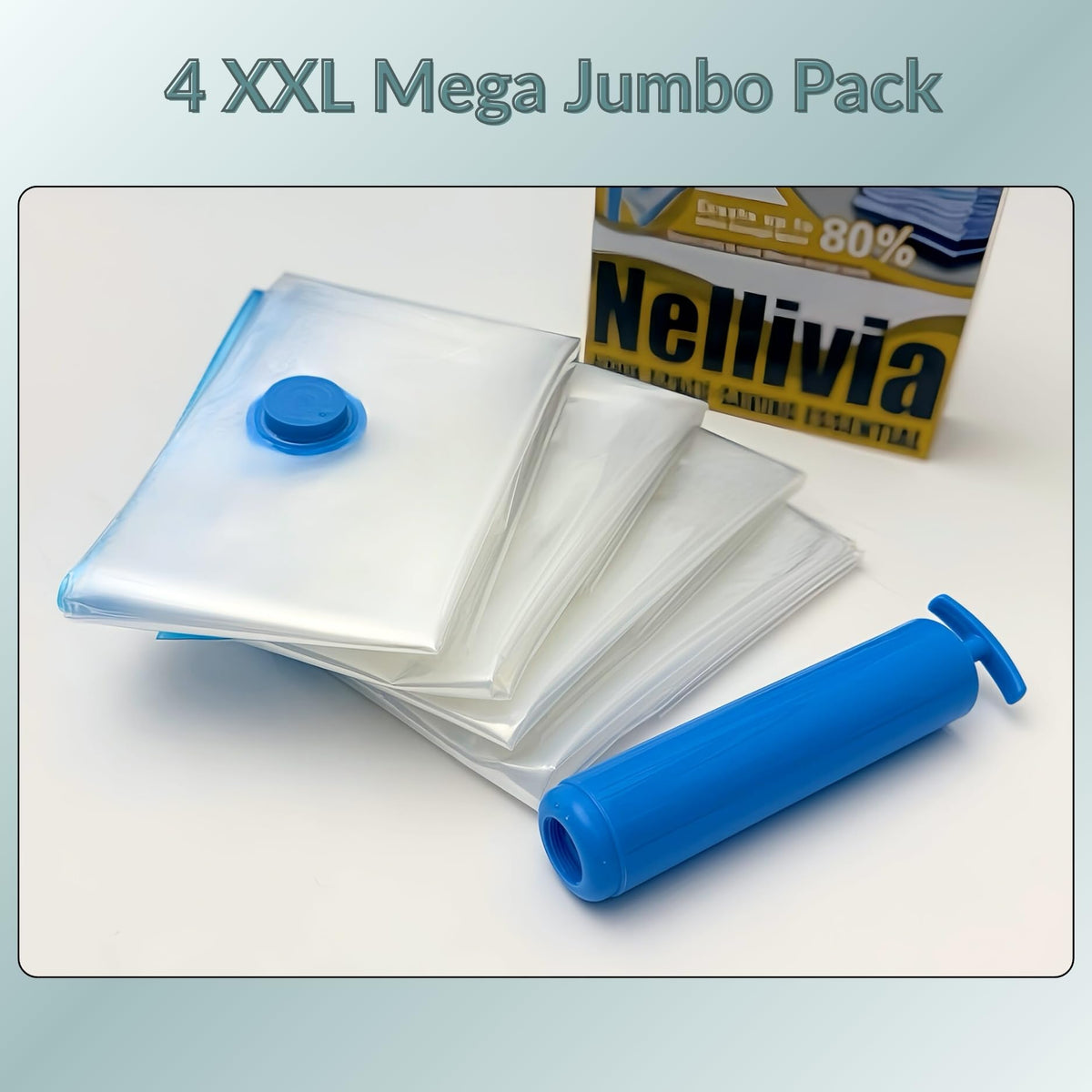 Nellivia puncture-resistant design guards clothing and bedding in storage.