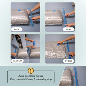 Nellivia vacuum bags simplify seasonal storage and travel packing