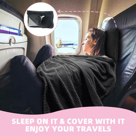 Nenolix 63 x 40 inches blanket ready for plane comfort and warmth
