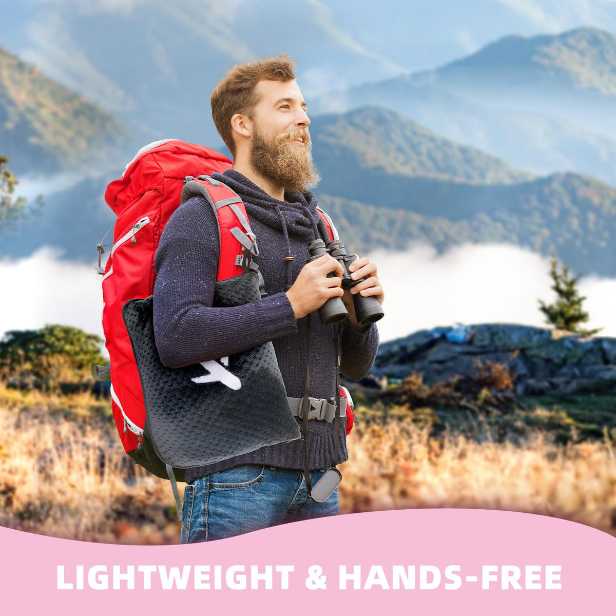Nenolix travel bag with zipper pocket keeps phone and passport secure