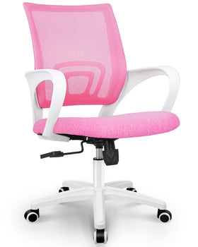 NEO CHAIR pink ergonomic mesh seat for breathable comfort during long work sessions