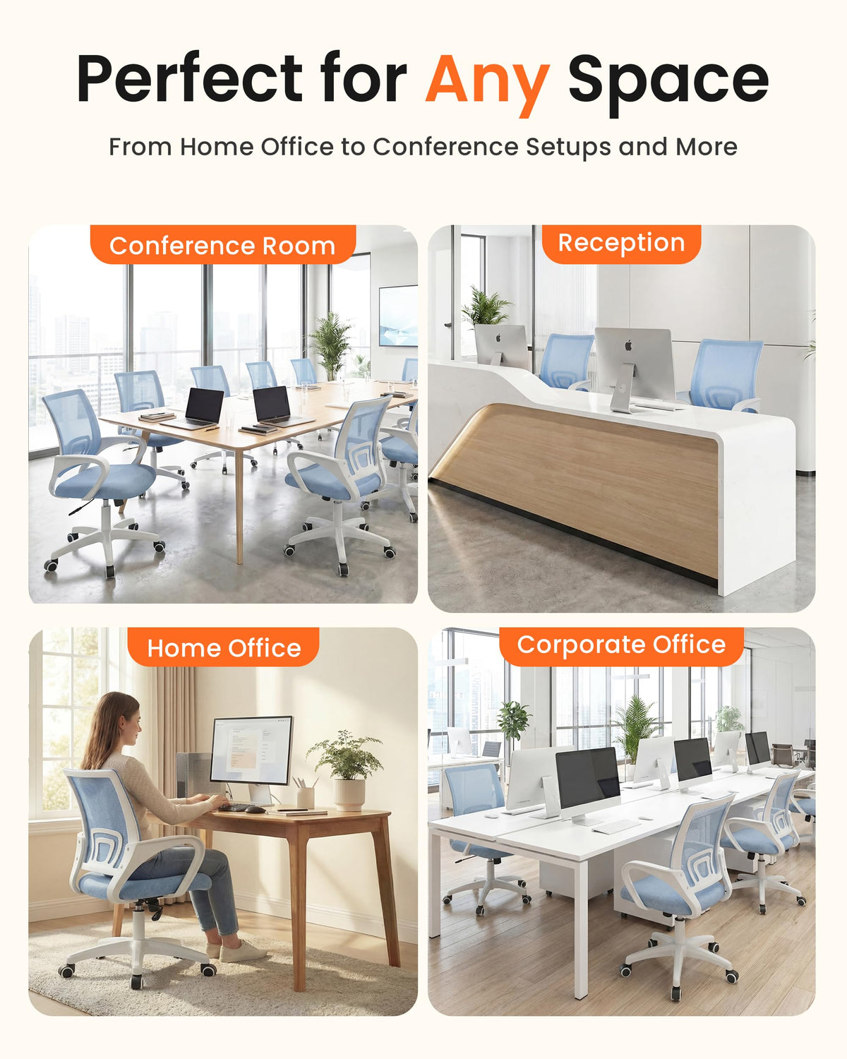 Neo Chair cushioned seat delivers comfort for extended study sessions