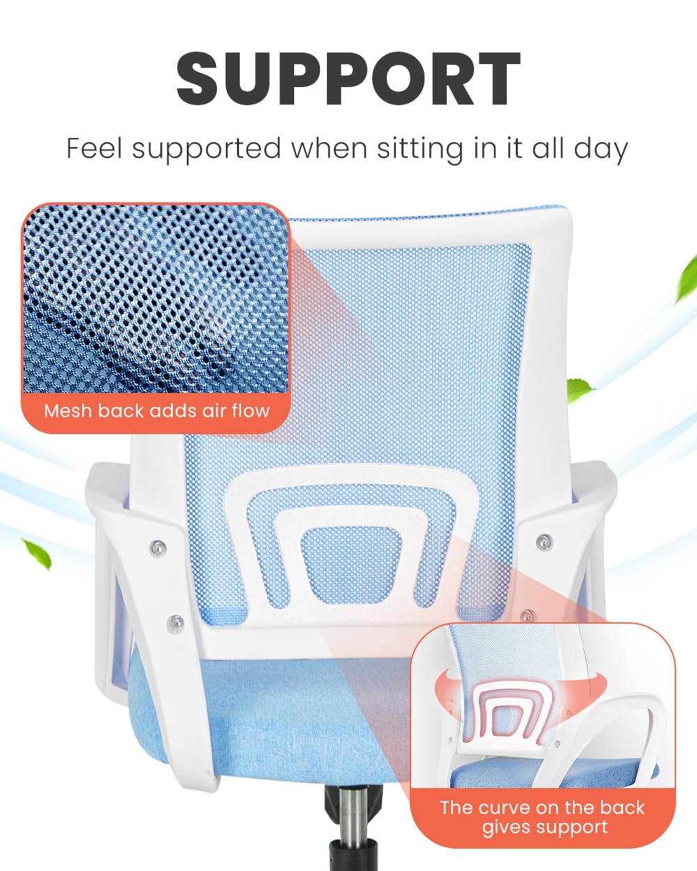 Neo Chair tilt function lets you find a comfortable recline position