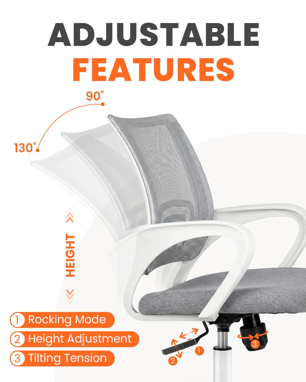 Neo Chair tilt control supports personalized recline for tasks and breaks.