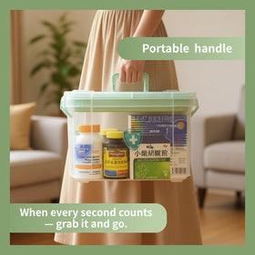 NEOCUPPIXE detachable tray keeps small items organized in medicine chest