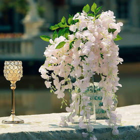 NEOONES wisteria garland centerpiece-ready giving tables a lush natural look.