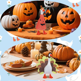 Neowedding Thanksgiving outfit on a desk goose for cozy display.