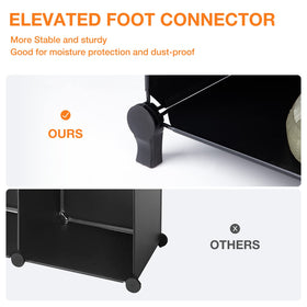 Neprock 16-cubby dust-free design resists dust and spills.