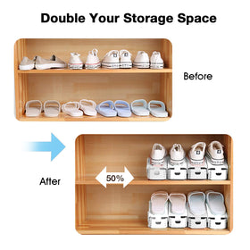 Neprock closet shoe rack with adjustable height for different footwear types