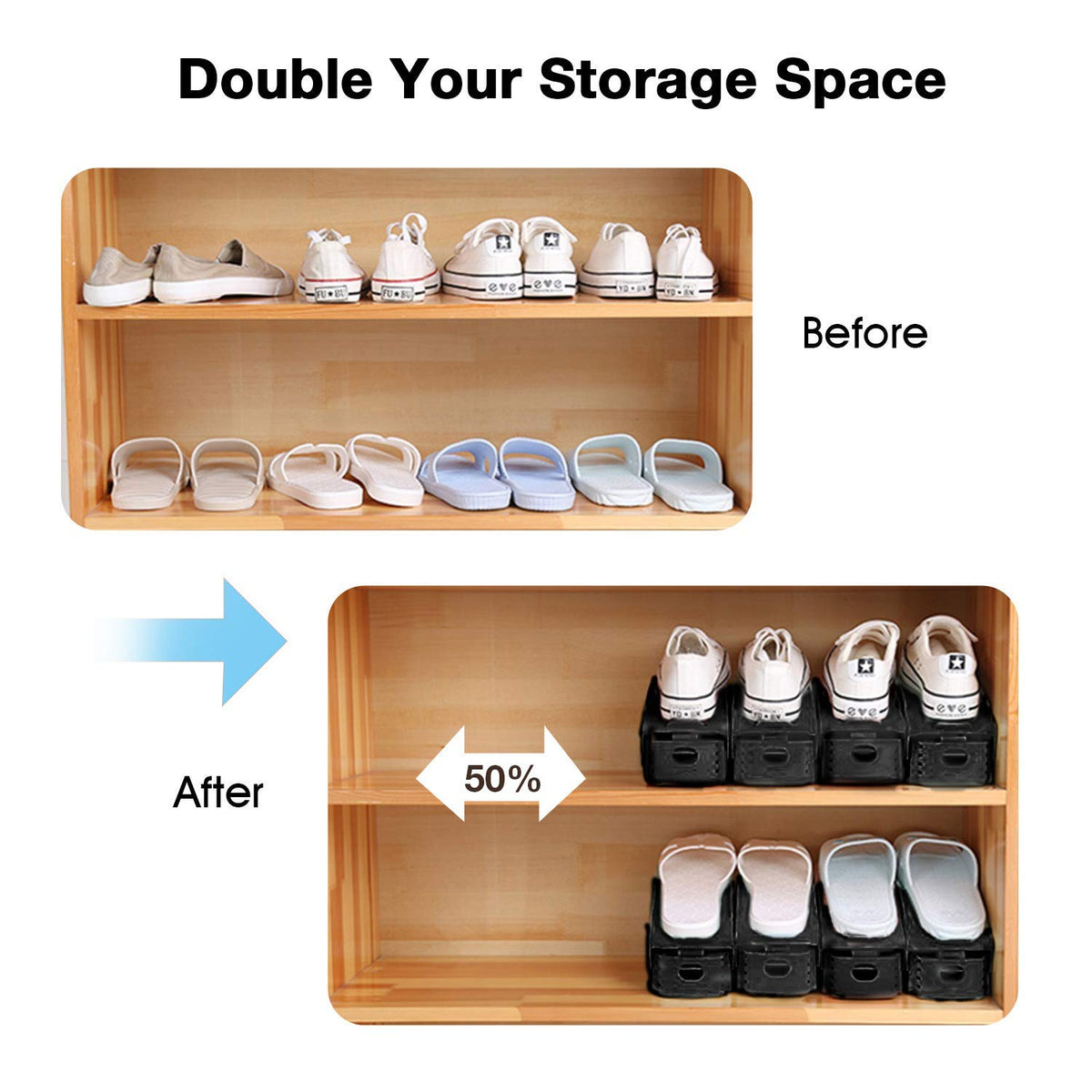 Neprock shoe rack bumps grip surface prevent slipping and squeezing