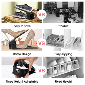 Neprock shoe rack durable-abs-pp material ensures long-lasting, safe closet storage