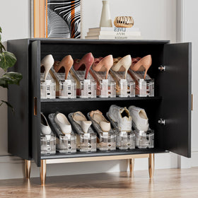 Neprock crystal-clear elegance blends with modern interiors for organized, clutter-free storage