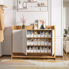 Neprock organizer white compact design fits most shoe types and boosts accessibility