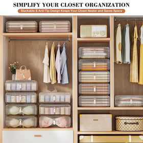 Neprock stackable bra storage box saves space in tight closets.