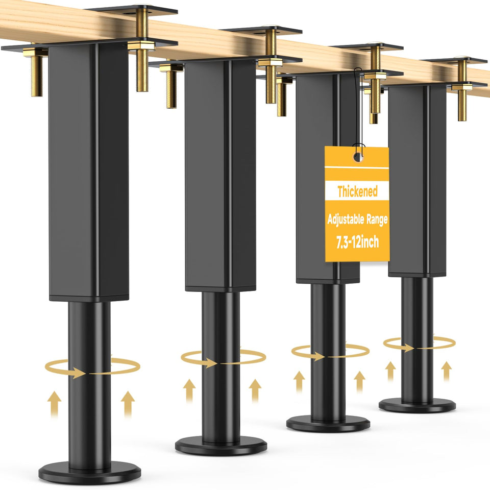 NESAPTO bed-support-legs 7-12in adjustable for solid frame support.