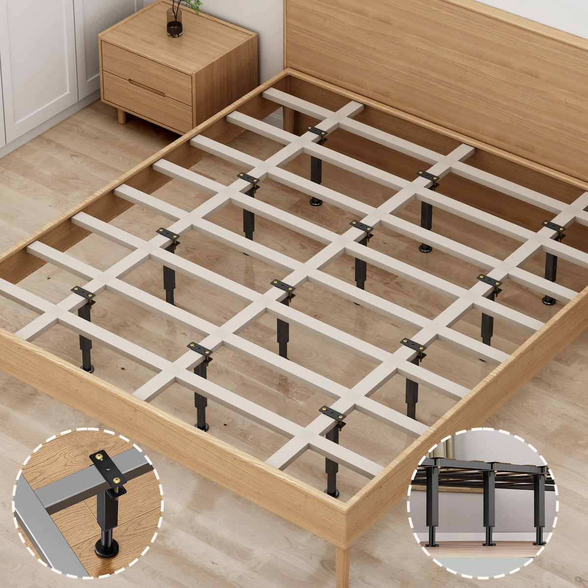 NESAPTO rubber base protects floors from scratches