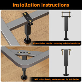 NESAPTO installation plates and screws for frames without holes