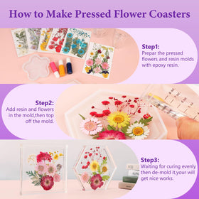 NESCCI dried flowers enhance nail art with subtle color
